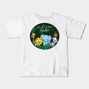 Welcome Baby - Jungle Kids T-Shirt